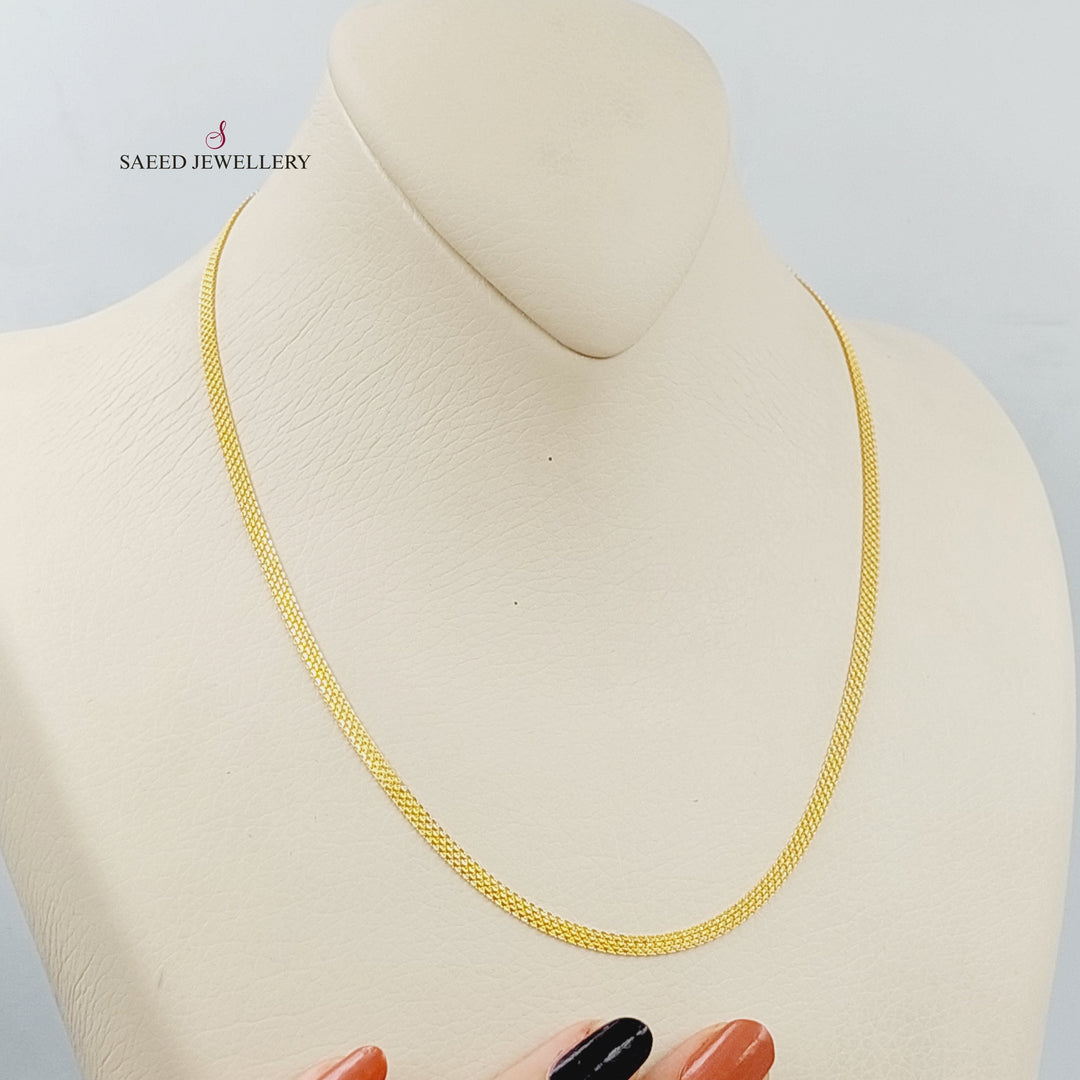 21K Gold 45cm Malaysian Chain by Saeed Jewelry - Image 1