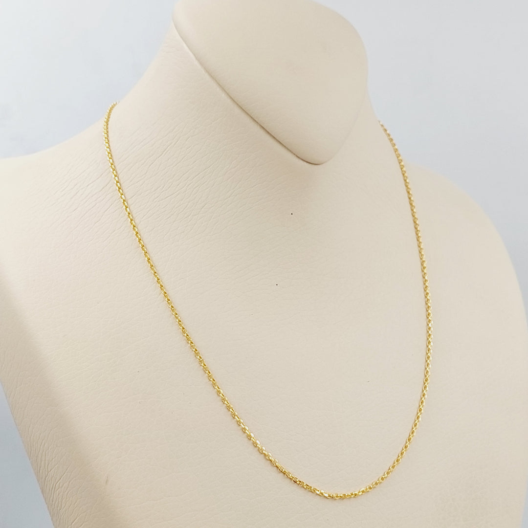 21K Gold 45cm Zarad Chain by Saeed Jewelry - Image 2