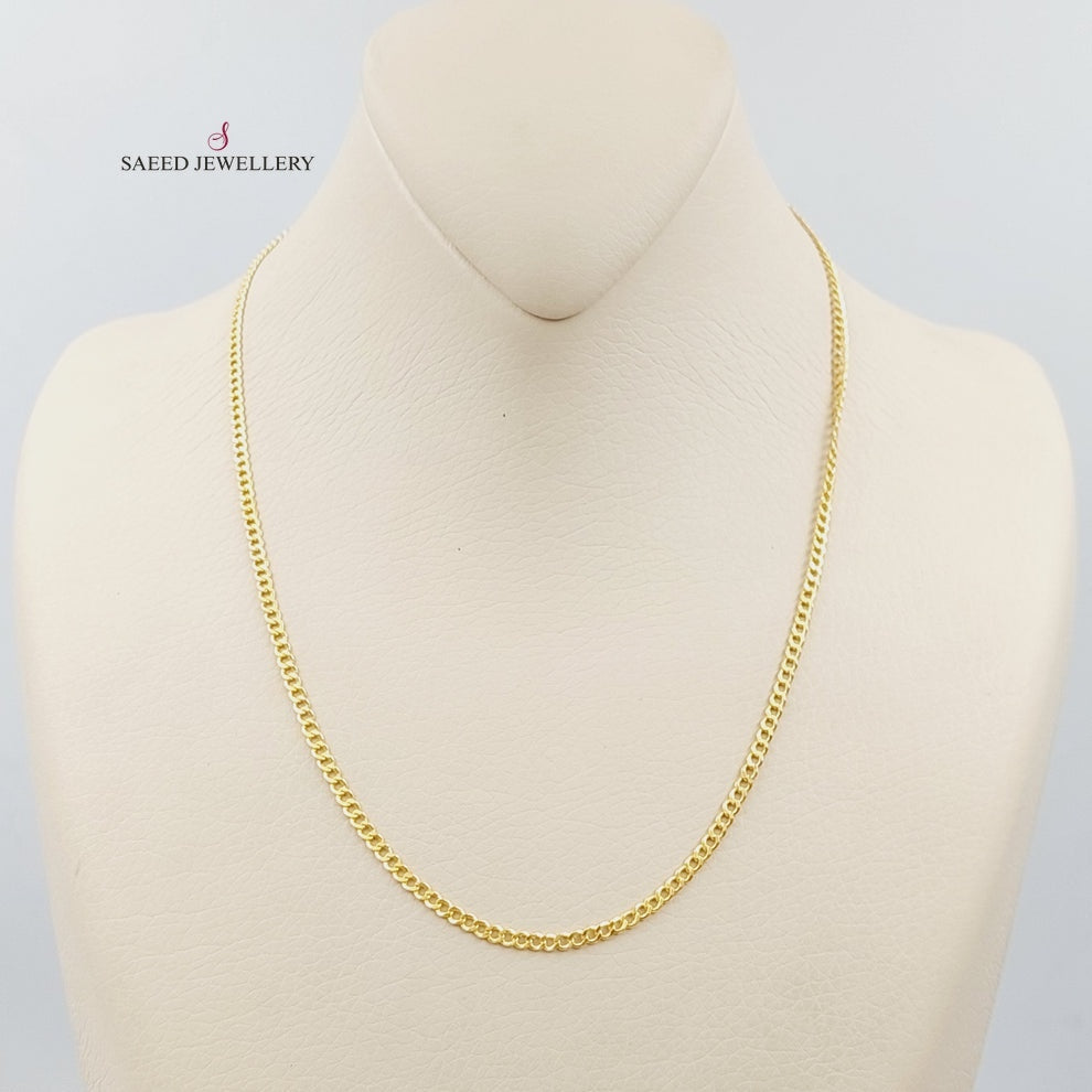 21K Gold 45cm Zarad Chain by Saeed Jewelry - Image 7