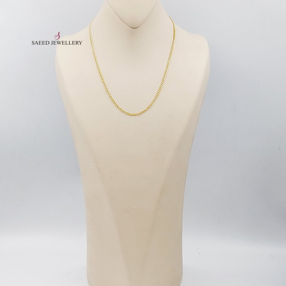 21K Gold 45cm Zarad Chain by Saeed Jewelry - Image 4