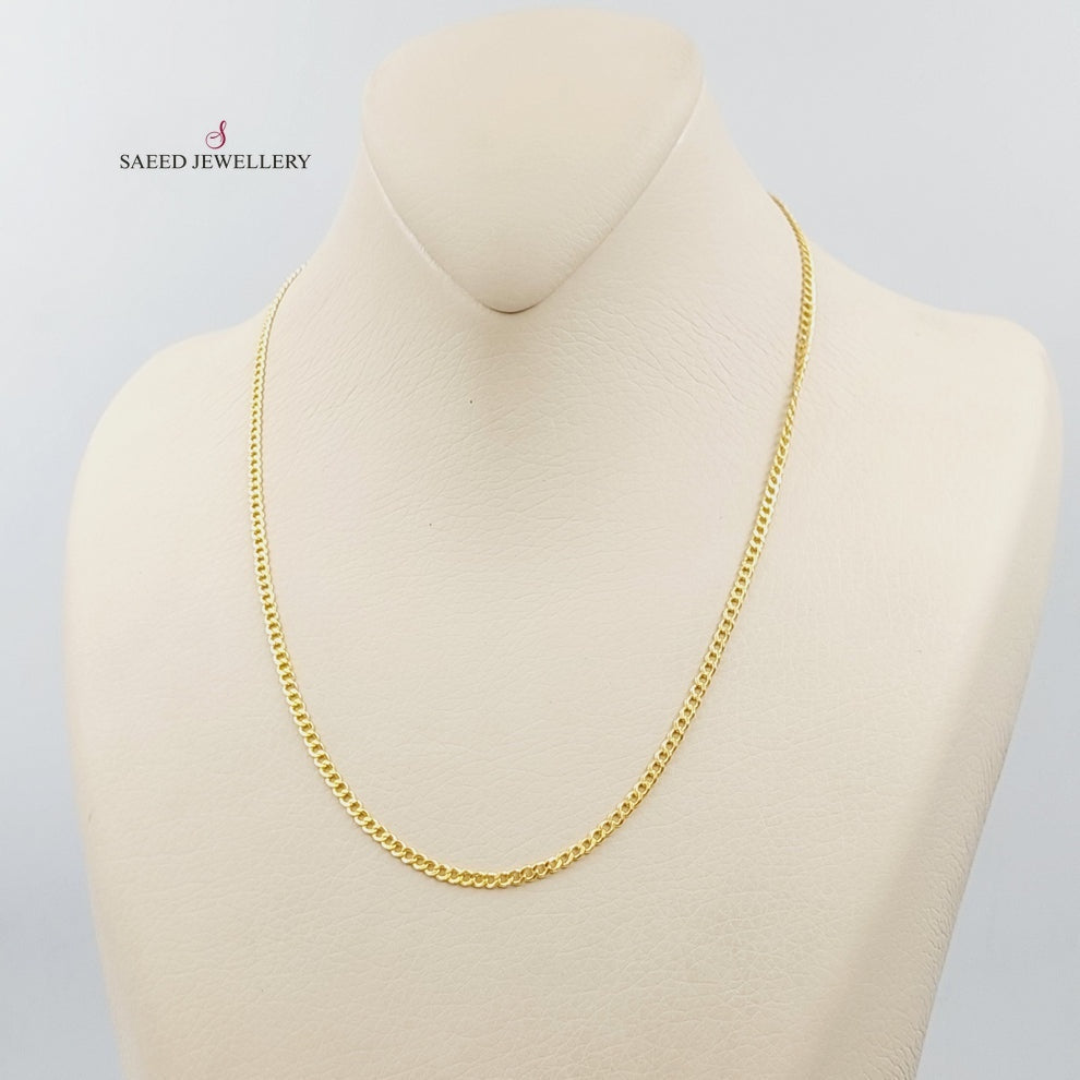 21K Gold 45cm Zarad Chain by Saeed Jewelry - Image 5