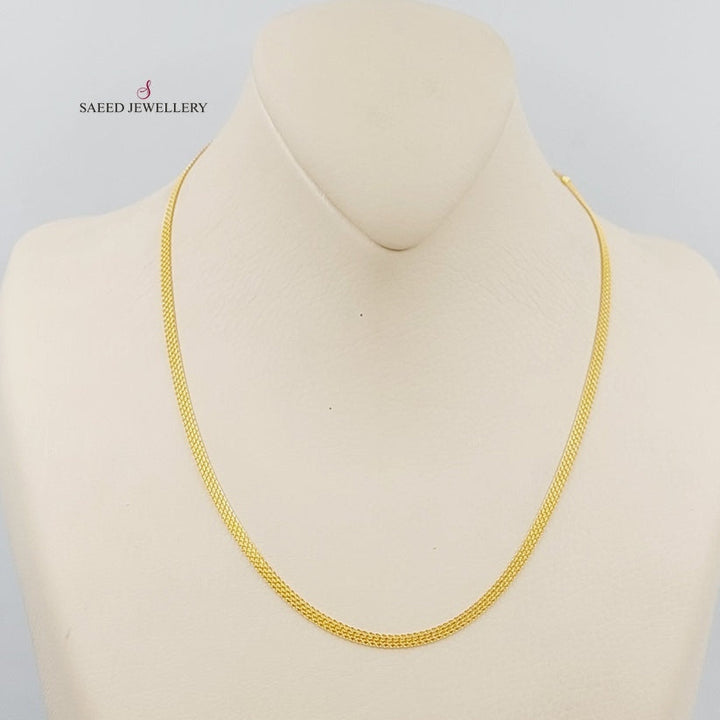 21K Gold 45cm wide Chain by Saeed Jewelry - Image 6