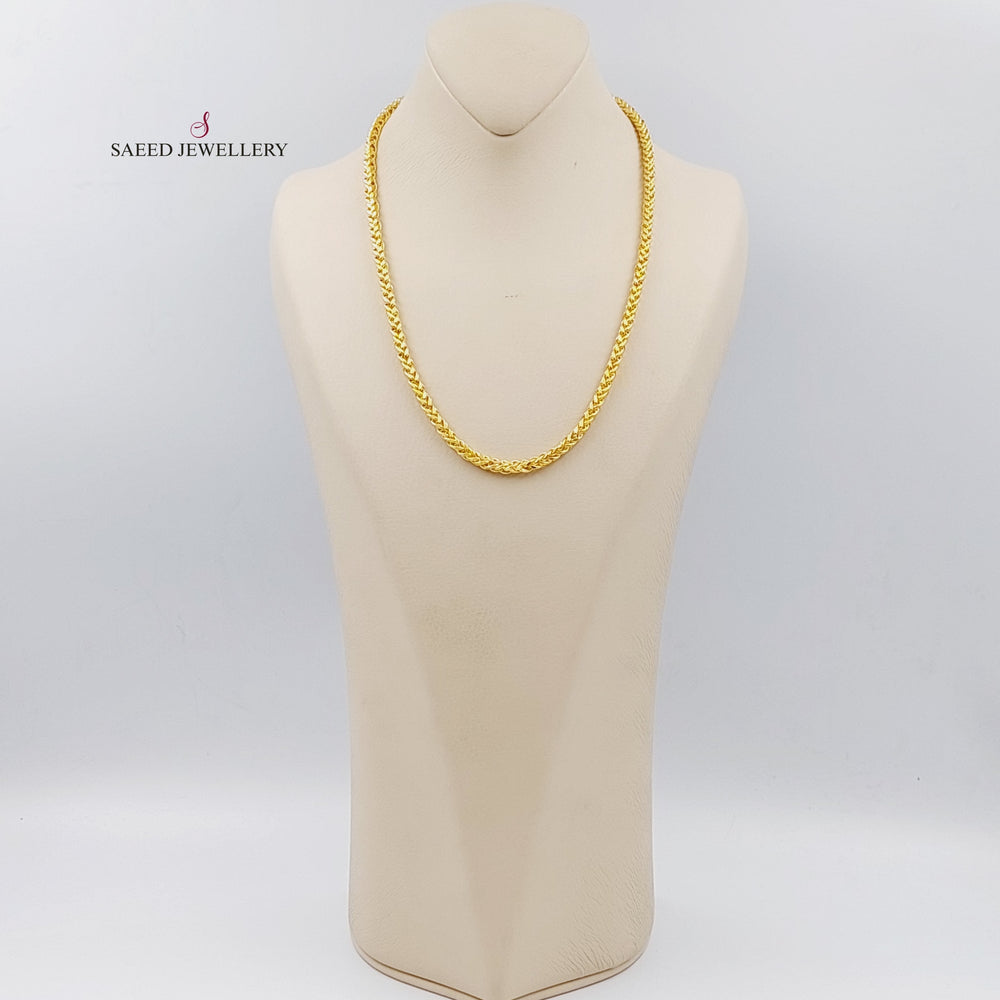 21K Gold 50cm Franco Bold Chain by Saeed Jewelry - Image 2