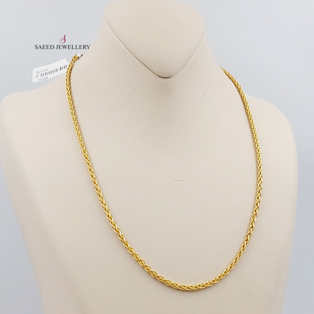 21K Gold 50cm Franco Bold Chain by Saeed Jewelry - Image 1