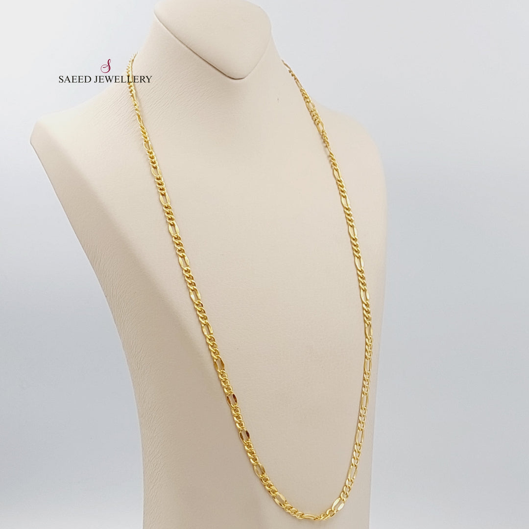 21K Gold 70cm Bold Chain by Saeed Jewelry - Image 4