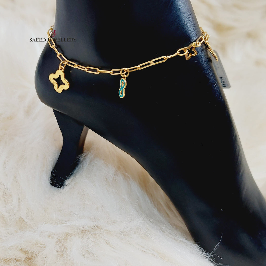 21K Gold Anklet by Saeed Jewelry - Image 3