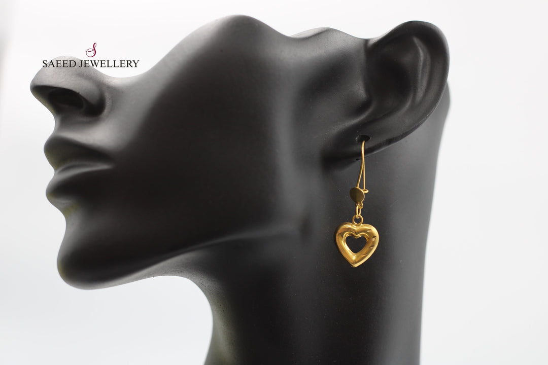 21K Gold Ankletic Earrings by Saeed Jewelry - Image 3