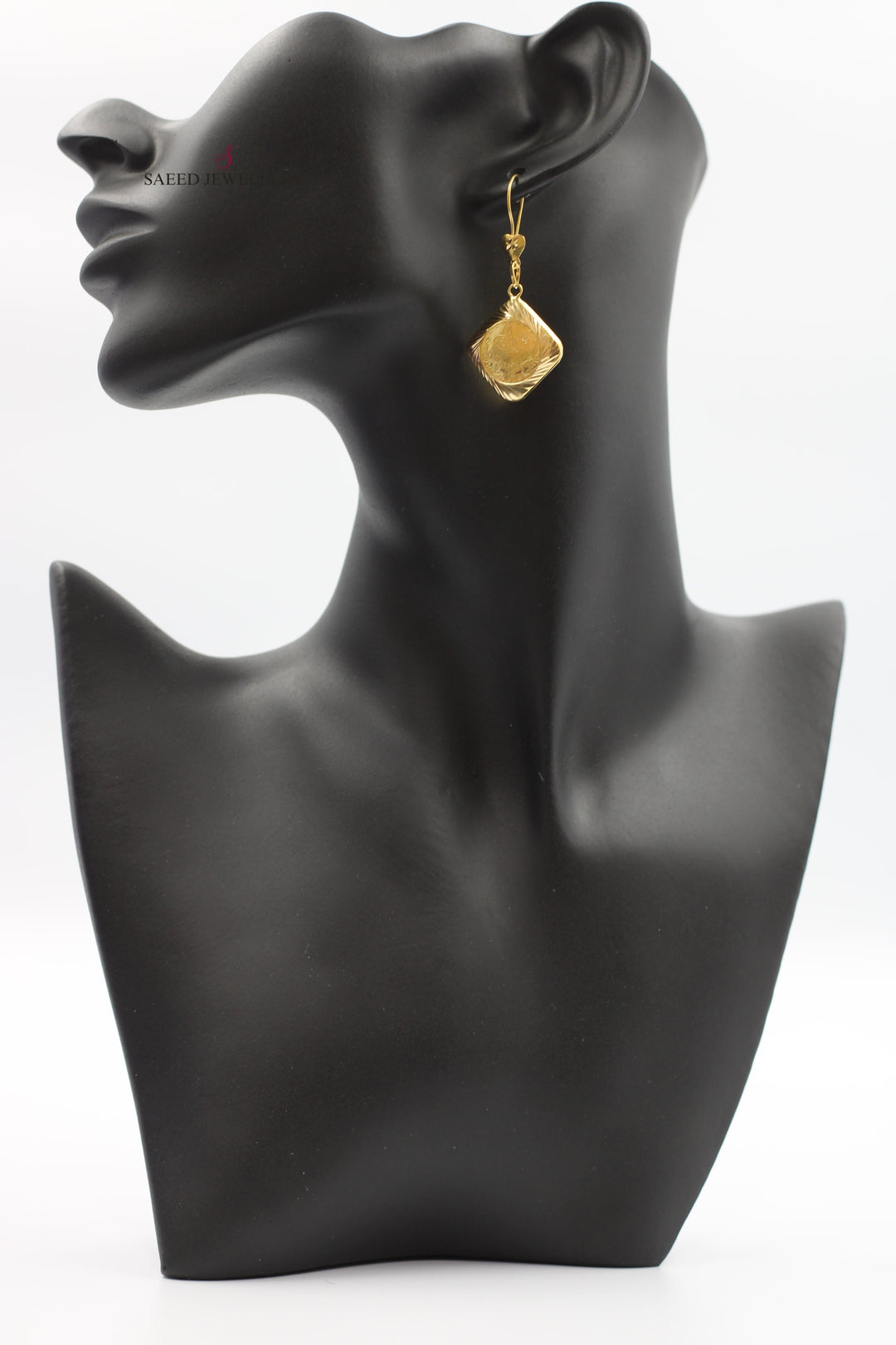 21K Gold Ankletic Earrings by Saeed Jewelry - Image 3