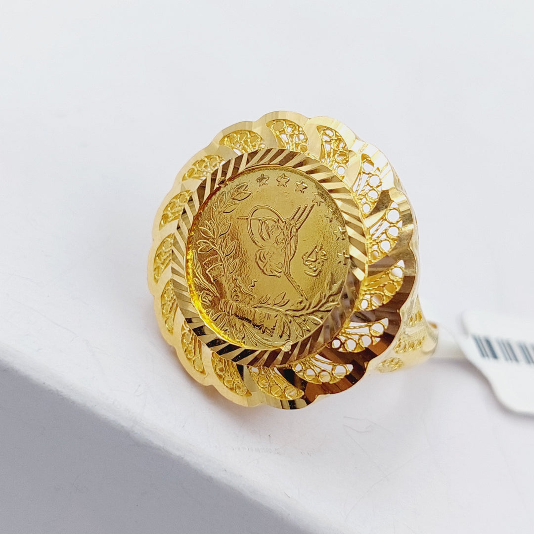 21K Gold Ankletic Rashadi Ring by Saeed Jewelry - Image 6