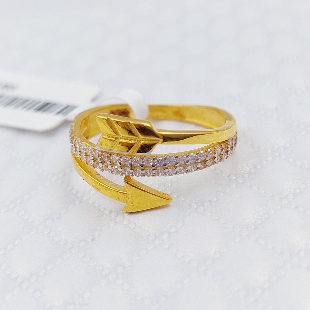 21K Gold Arrow Ring by Saeed Jewelry - Image 3