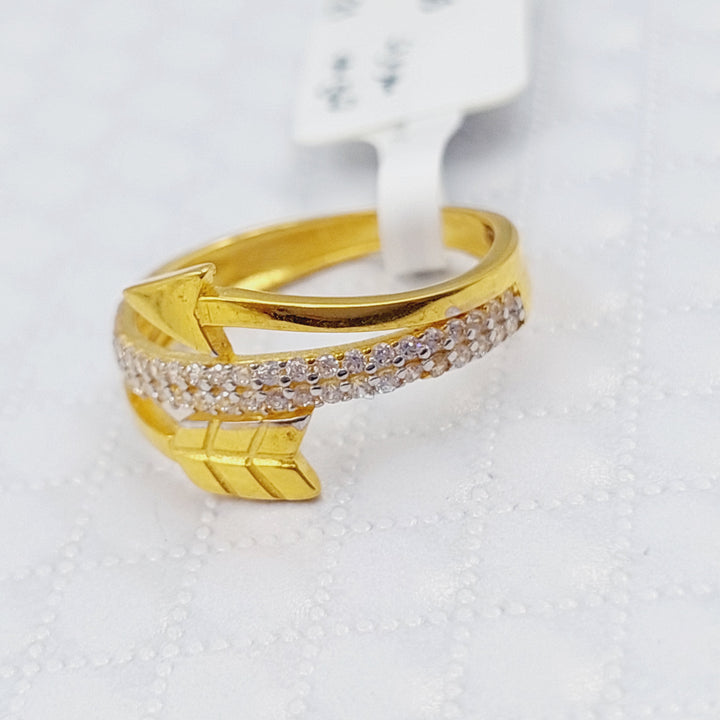 21K Gold Arrow Ring by Saeed Jewelry - Image 1