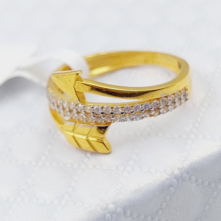 21K Gold Arrow Ring by Saeed Jewelry - Image 9