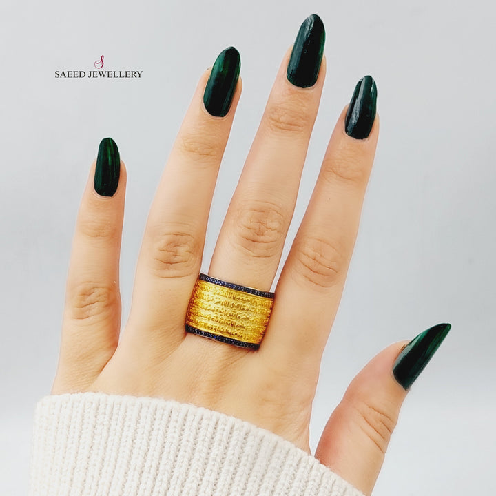 21K Gold Ayat Al -Kursi's Ring by Saeed Jewelry - Image 2