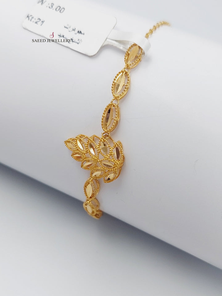 21K Gold Bahraini Bracelet by Saeed Jewelry - Image 6