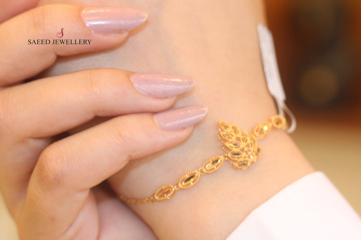 21K Gold Bahraini Bracelet by Saeed Jewelry - Image 1