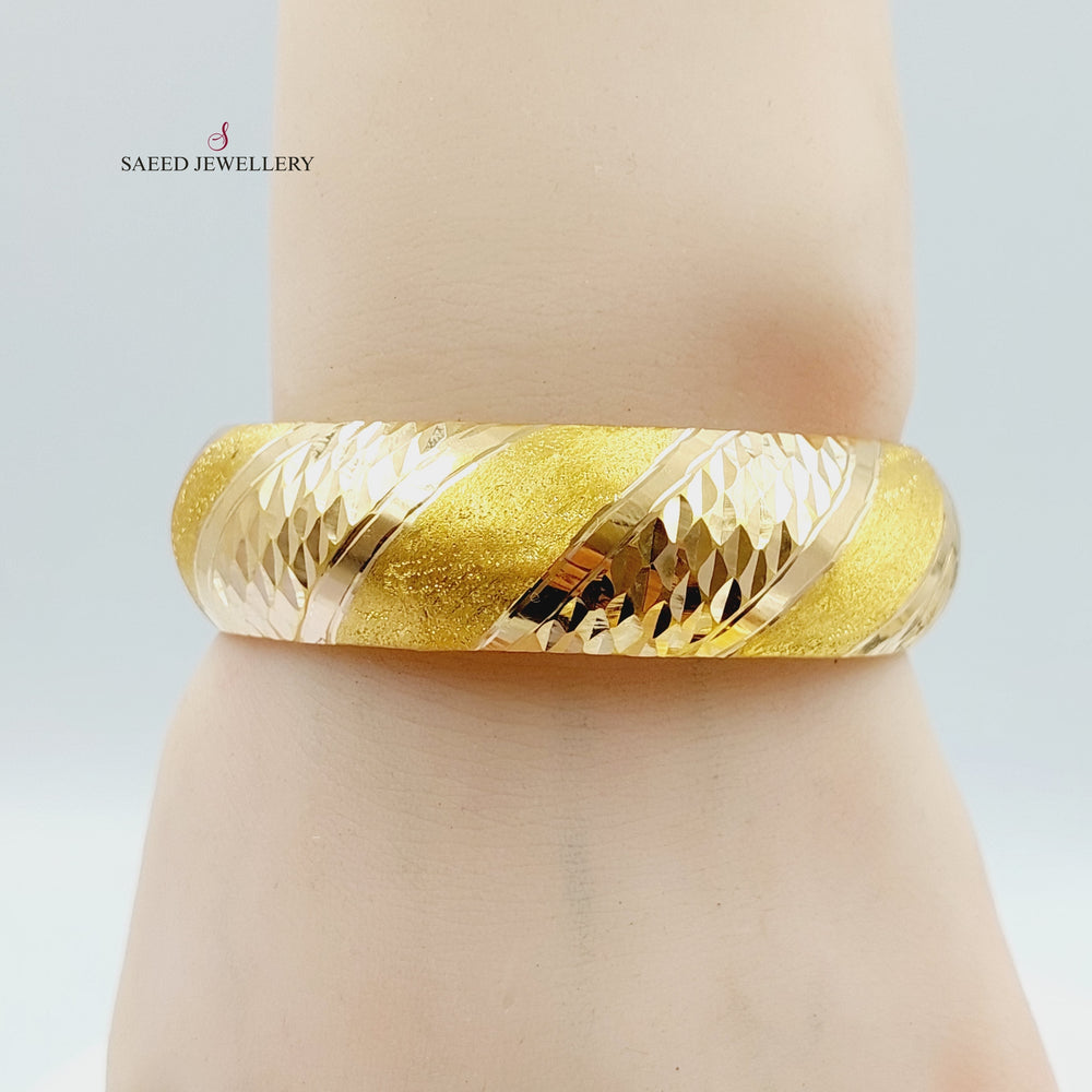 21K Gold Kontor Bangle by Saeed Jewelry - Image 2