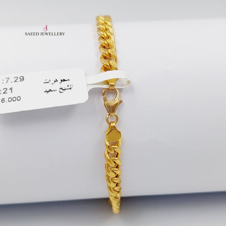 21K Gold Balls Bracelet by Saeed Jewelry - Image 4