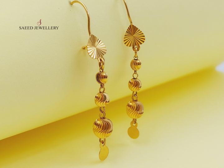 21K Gold Balls Earrings by Saeed Jewelry - Image 1