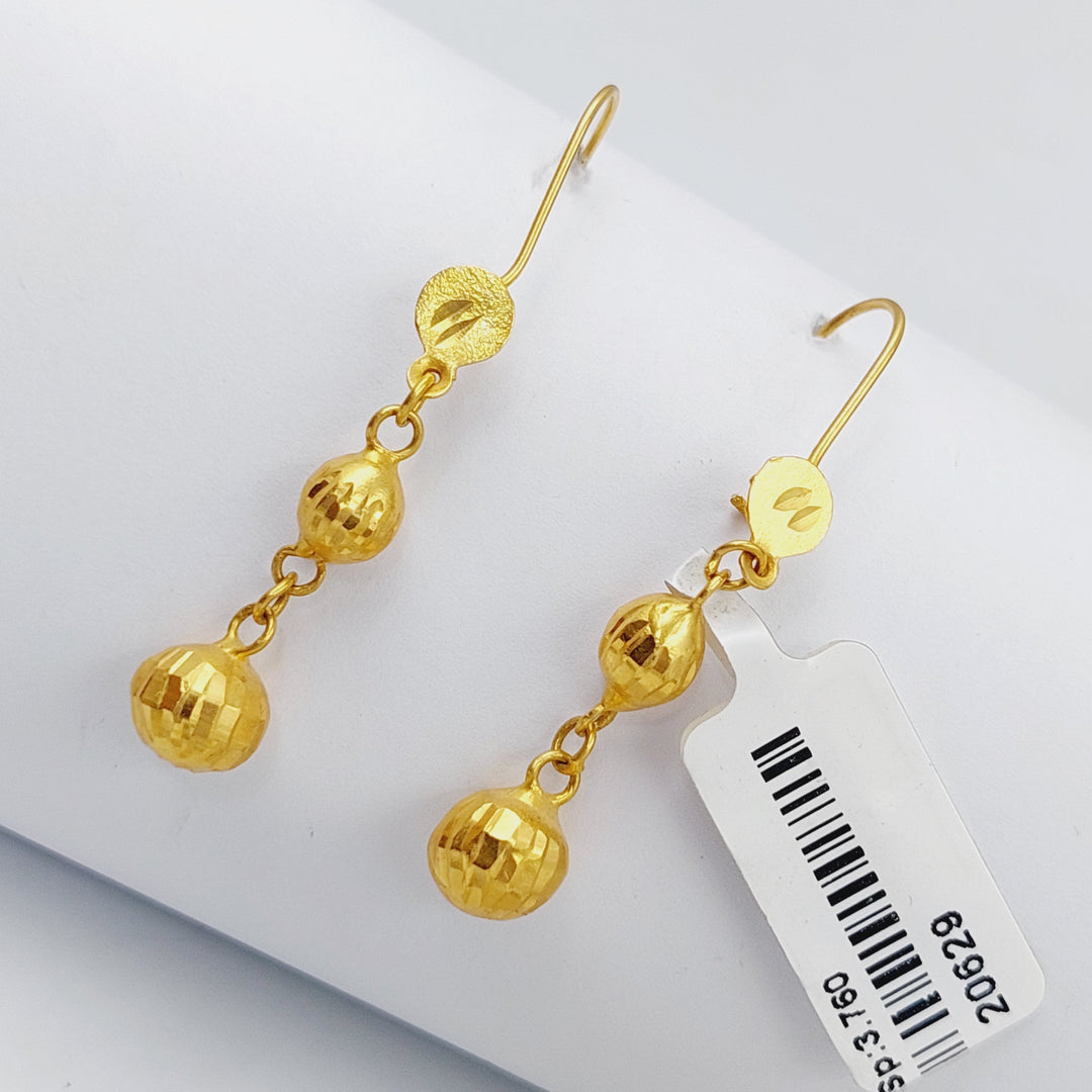 21K Gold Balls Earrings by Saeed Jewelry - Image 5