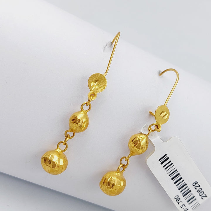 21K Gold Balls Earrings by Saeed Jewelry - Image 6