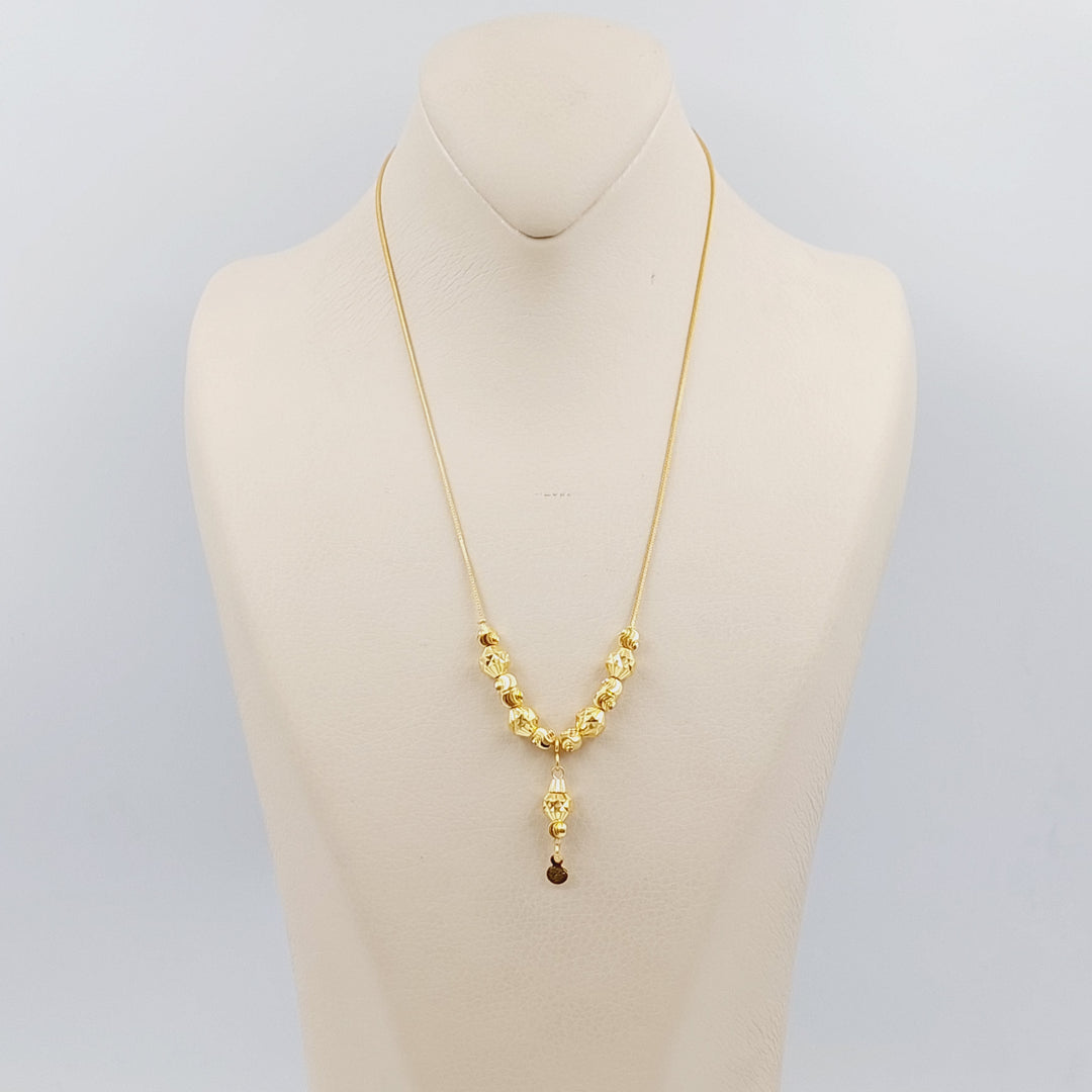 21K Gold Balls Necklace by Saeed Jewelry - Image 1