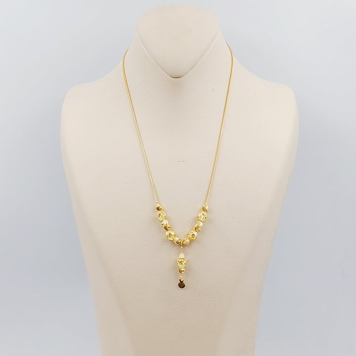 21K Gold Balls Necklace by Saeed Jewelry - Image 1