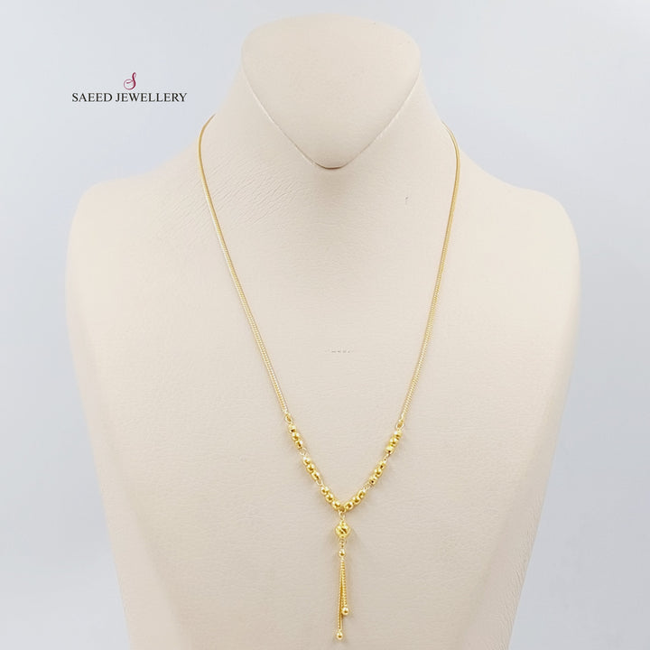 21K Gold Balls Necklace by Saeed Jewelry - Image 1