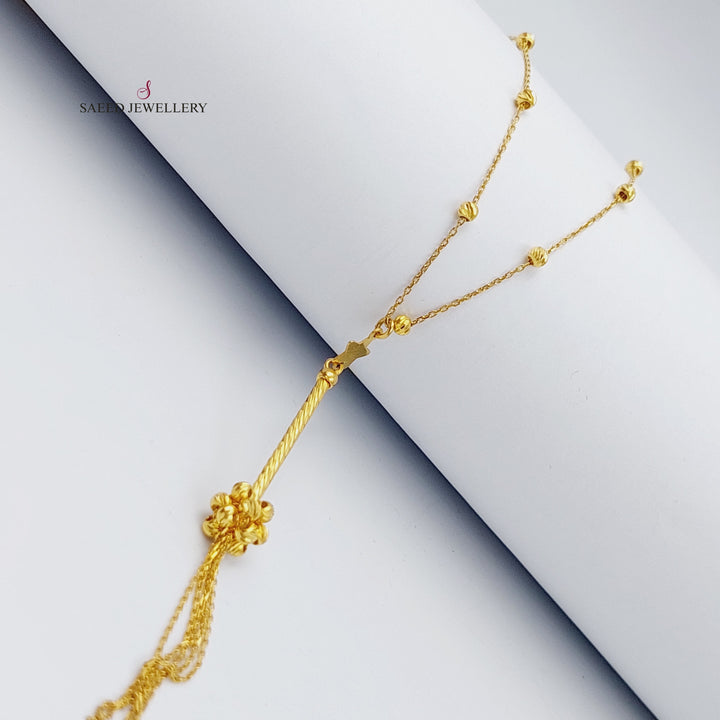 21K Gold Balls Necklace by Saeed Jewelry - Image 4