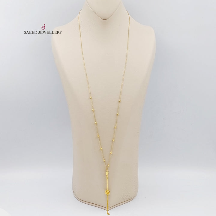 21K Gold Balls Necklace by Saeed Jewelry - Image 1