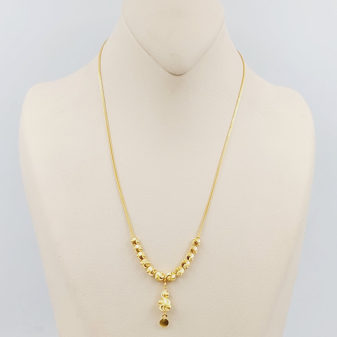 21K Gold Balls Necklace by Saeed Jewelry - Image 1