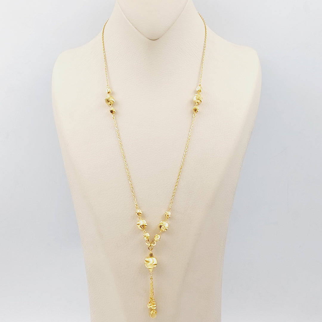 21K Gold Balls Necklace by Saeed Jewelry - Image 1