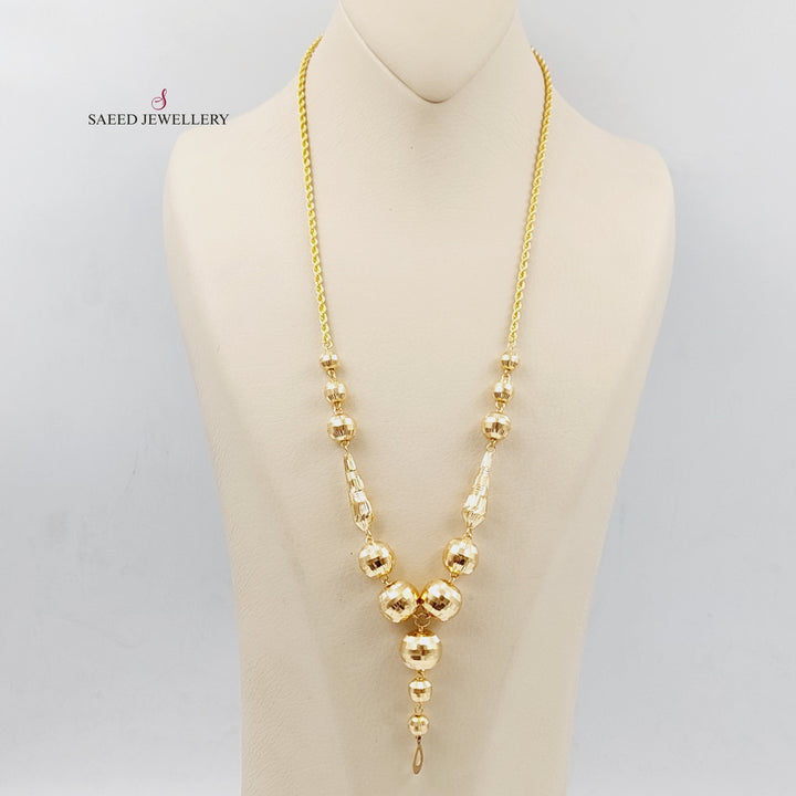 21K Gold Balls Necklace by Saeed Jewelry - Image 1