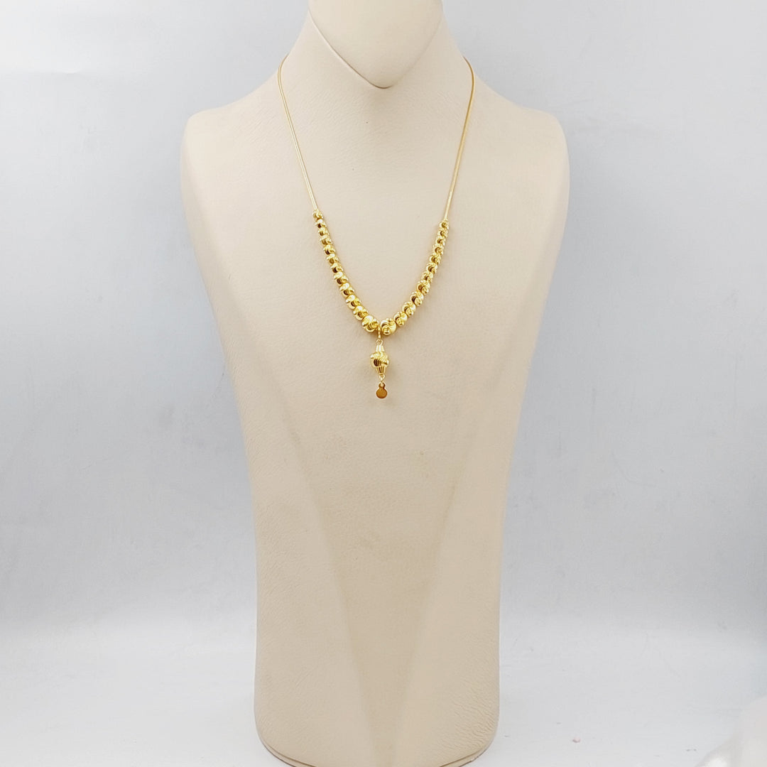 21K Gold Balls Necklace by Saeed Jewelry - Image 8