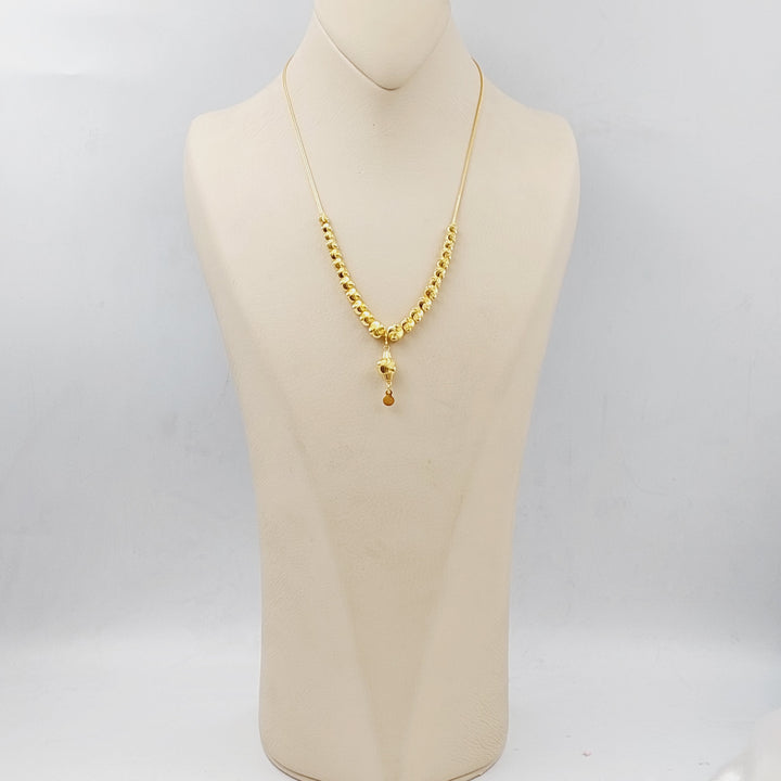 21K Gold Balls Necklace by Saeed Jewelry - Image 8