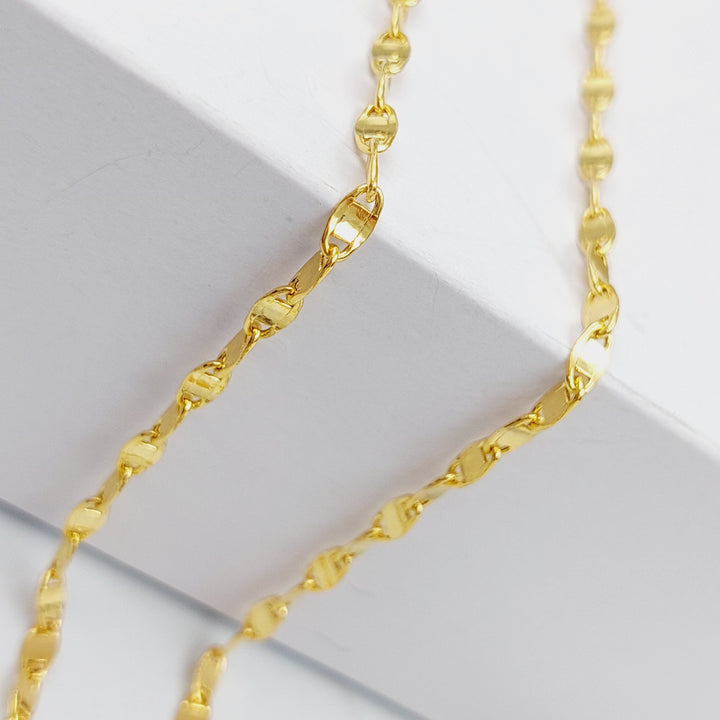 21K Gold Blade Chain by Saeed Jewelry - Image 18