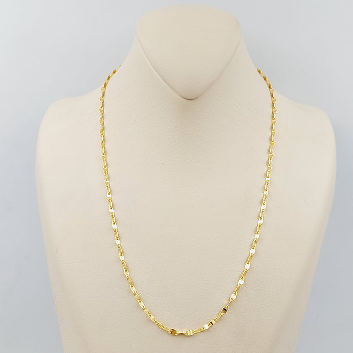 21K Gold Blade Chain by Saeed Jewelry - Image 8