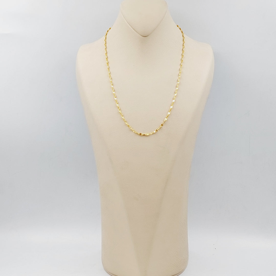 21K Gold Blade Chain by Saeed Jewelry - Image 7