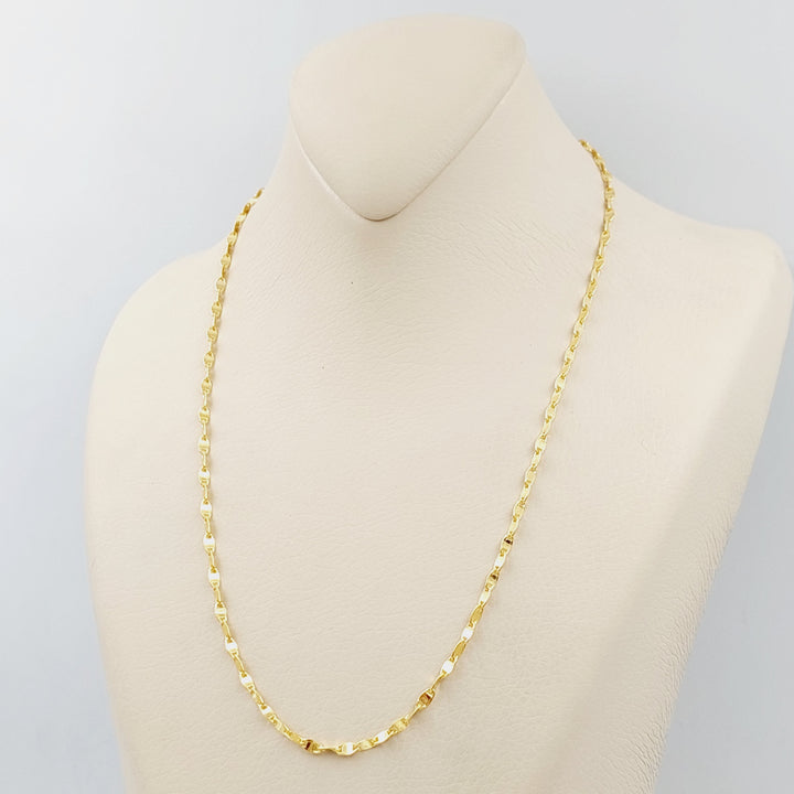 21K Gold Blade Chain by Saeed Jewelry - Image 11