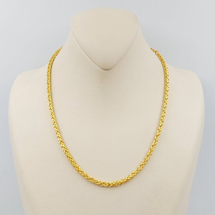 21K Gold Bold Franco Chain by Saeed Jewelry - Image 1