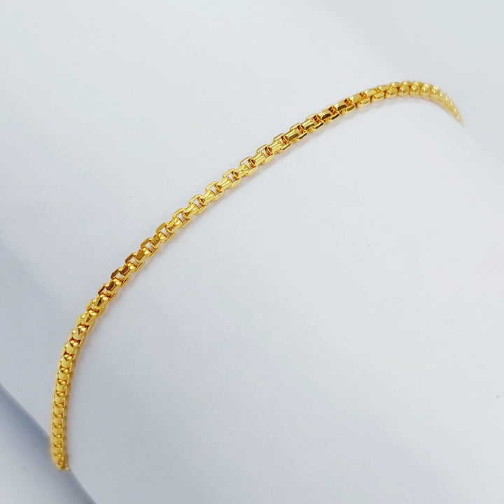 21K Gold Box Bracelet by Saeed Jewelry - Image 6