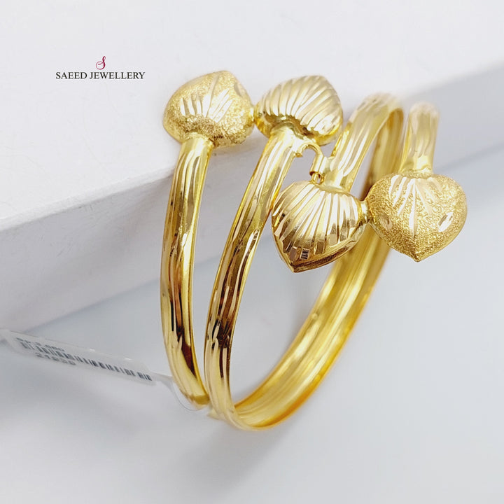 21K Gold Bracelet Bangle by Saeed Jewelry - Image 4