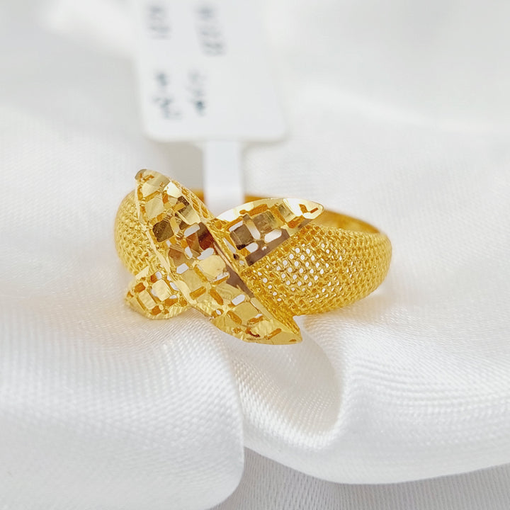 21K Gold Butterfly Fancy Ring by Saeed Jewelry - Image 4