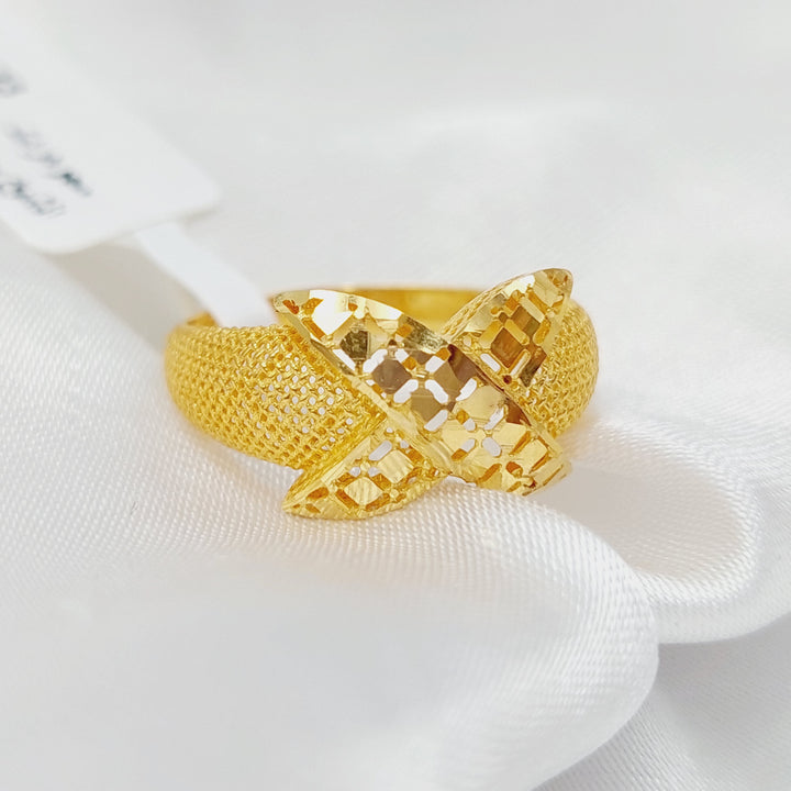 21K Gold Butterfly Fancy Ring by Saeed Jewelry - Image 1