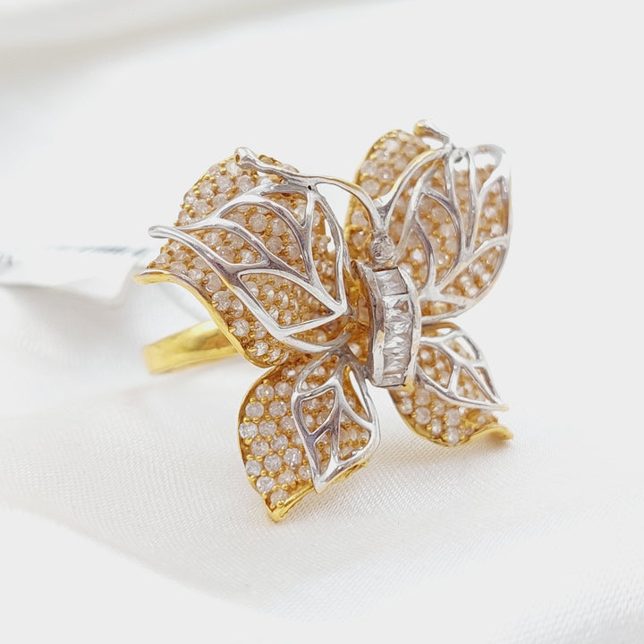 21K Gold Butterfly Ring by Saeed Jewelry - Image 1