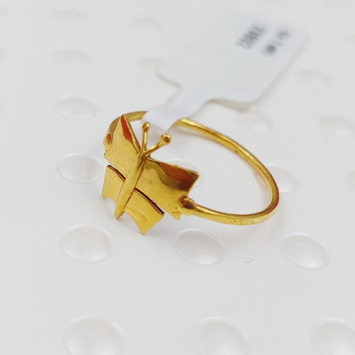 21K Gold Butterfly Ring by Saeed Jewelry - Image 2