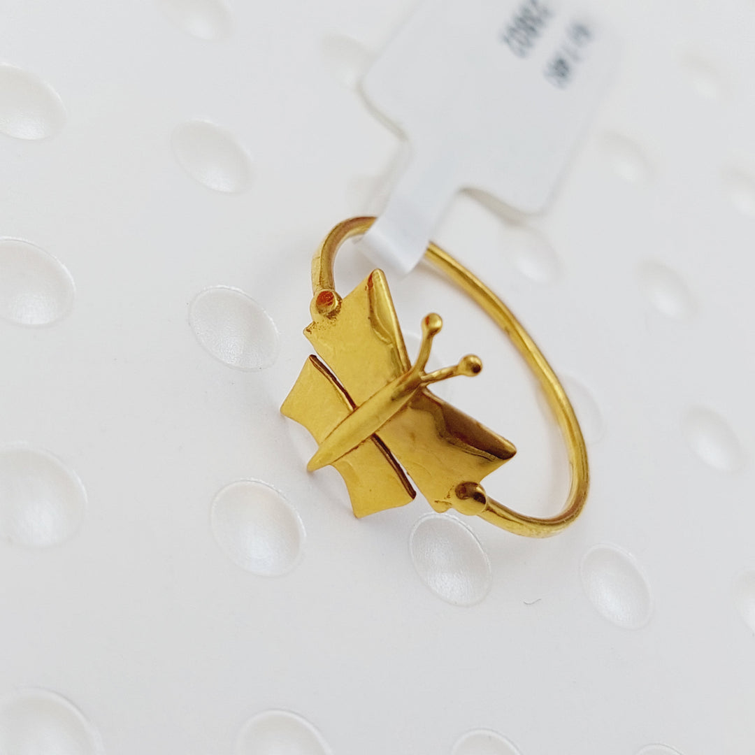 21K Gold Butterfly Ring by Saeed Jewelry - Image 6