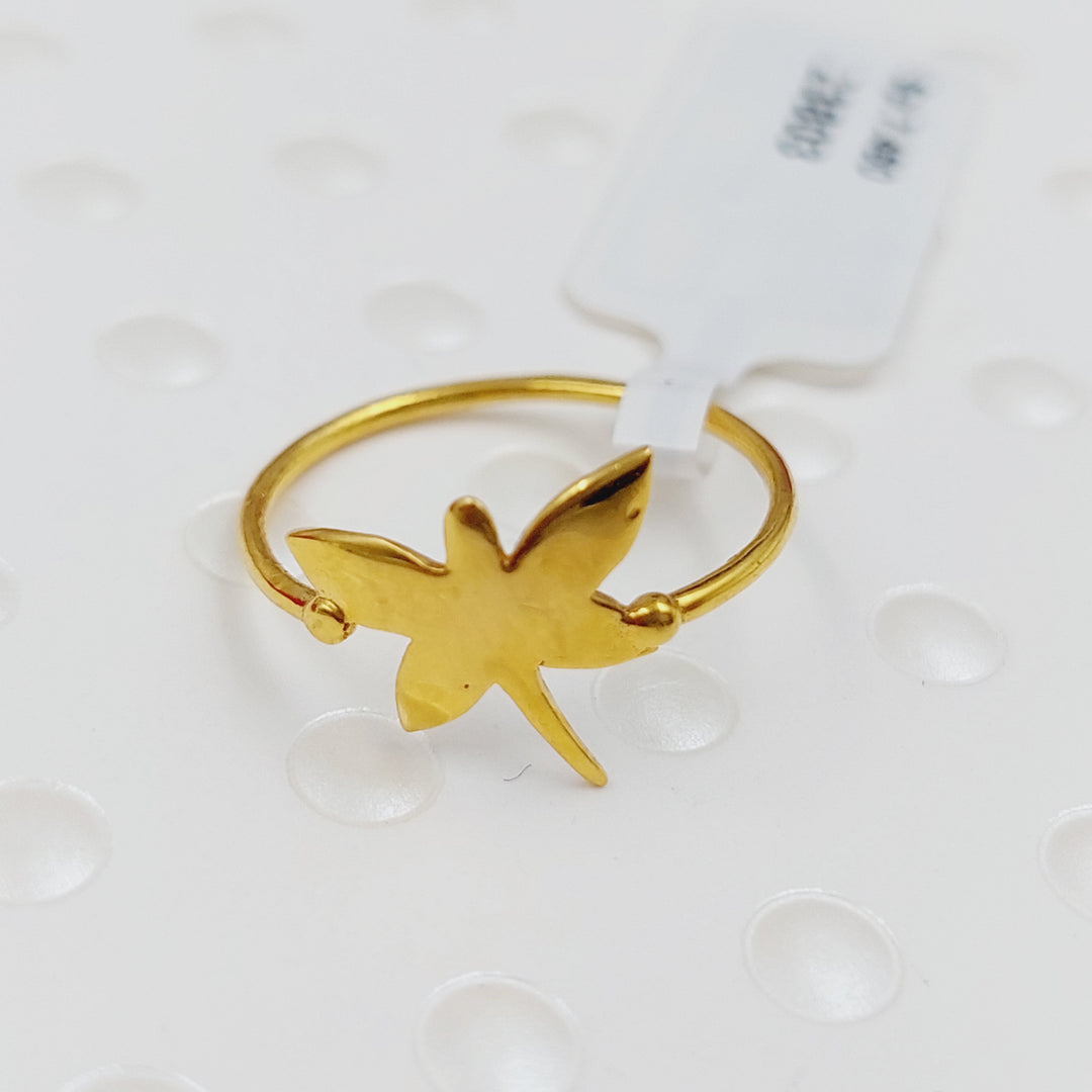 21K Gold Butterfly Ring by Saeed Jewelry - Image 1