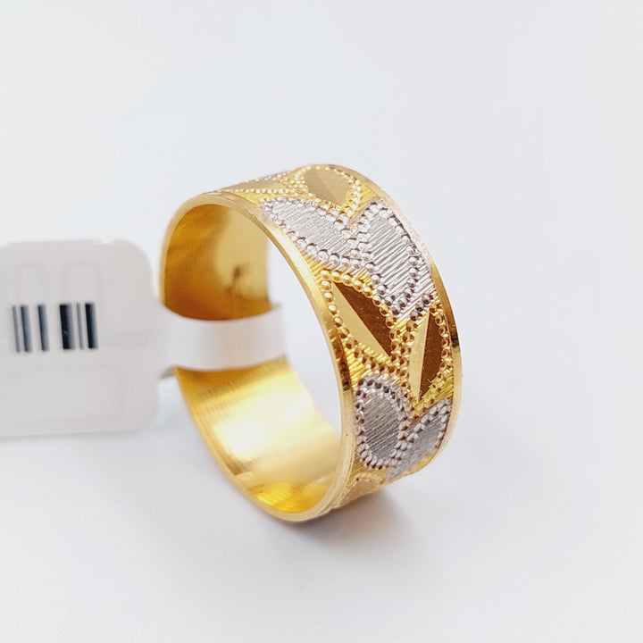 21K Gold CNC Wedding Ring by Saeed Jewelry - Image 3