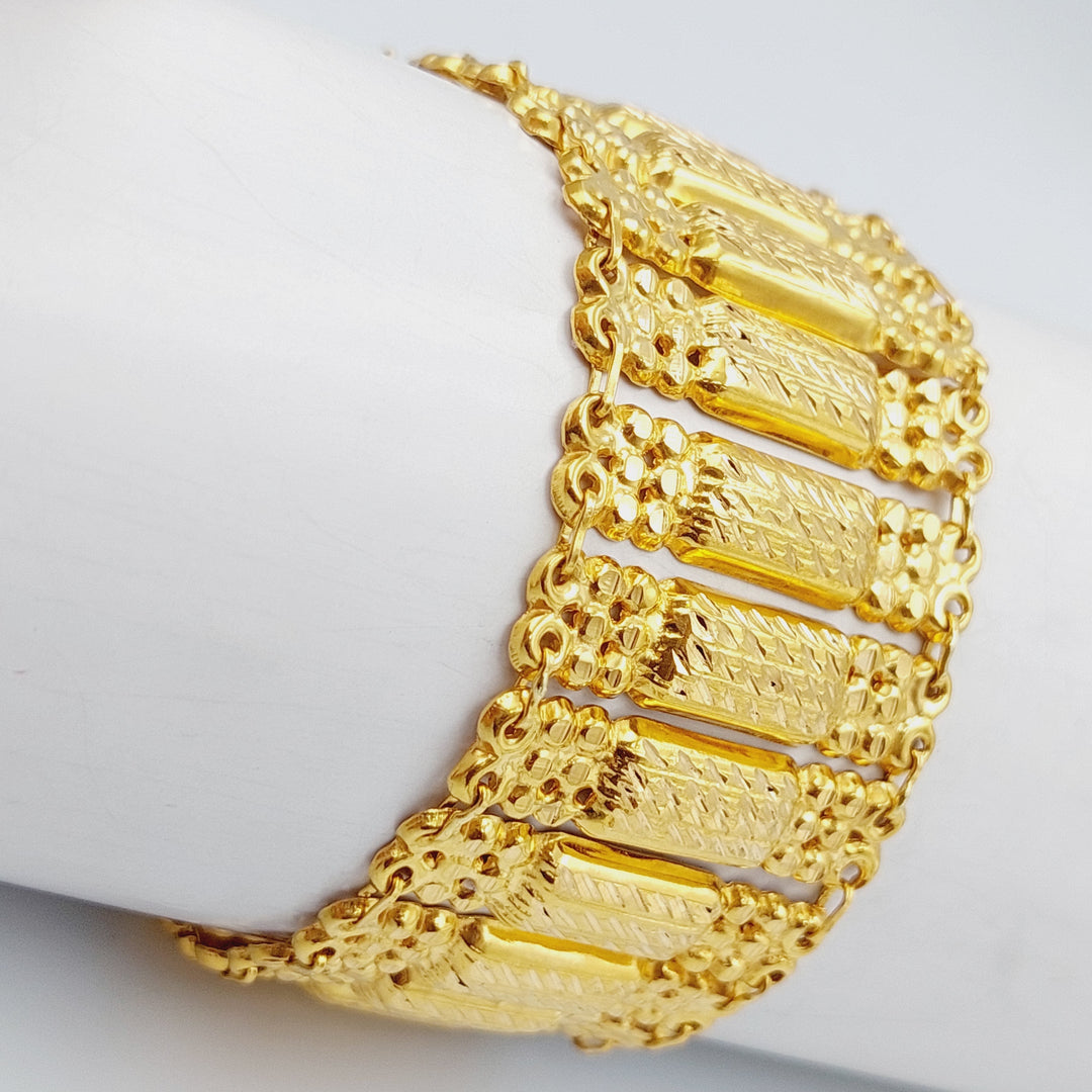 21K Gold Carpet Bracelet by Saeed Jewelry - Image 4