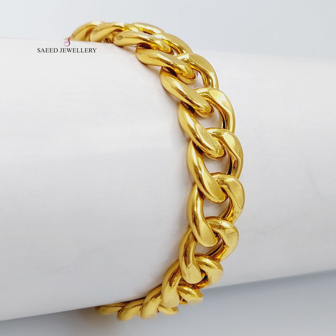 21K Gold Chain Bracelet by Saeed Jewelry - Image 1